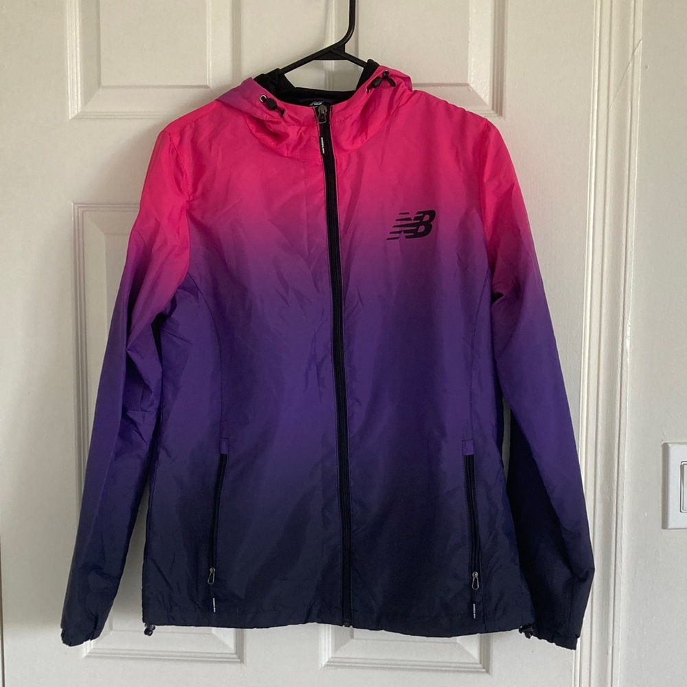 NWOT New Balance Women's Pink and Purple light Windbreaker Jacket